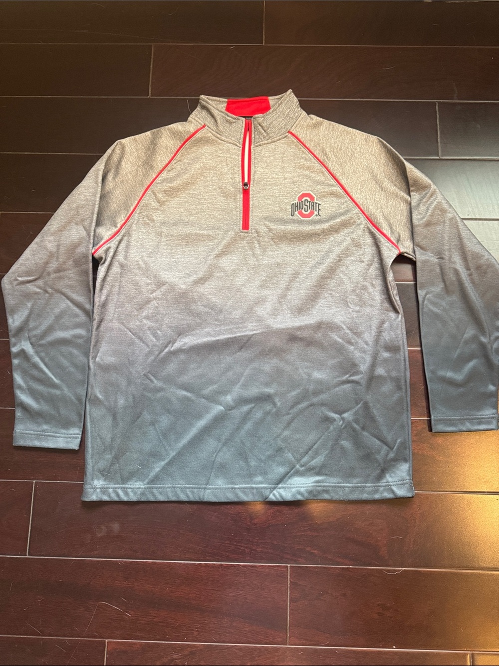 Ohio State Men's Gray 1/4 Zip Pullover